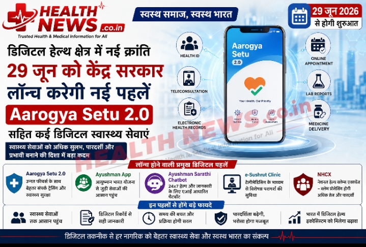 29 जून को डिजिटल हेल्थ क्षेत्र में नई शुरुआत, केंद्र सरकार लॉन्च करेगी कई आधुनिक स्वास्थ्य सेवाएं