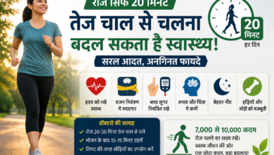 रोज सिर्फ 20 मिनट की तेज चाल से चलना बदल सकता है स्वास्थ्य, विशेषज्ञों ने बताए बड़े फायदे