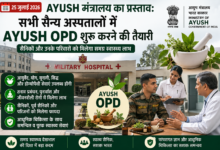 AYUSH मंत्रालय का प्रस्ताव: सभी सैन्य अस्पतालों में AYUSH OPD शुरू करने की तैयारी