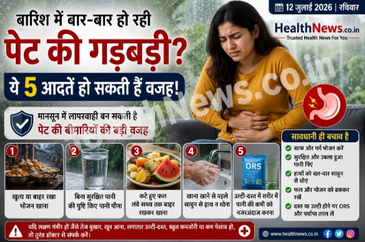 बारिश में बार-बार हो रही पेट की गड़बड़ी? आपकी ये 5 आदतें बढ़ा सकती हैं परेशानी, समय रहते हो जाएं सावधान