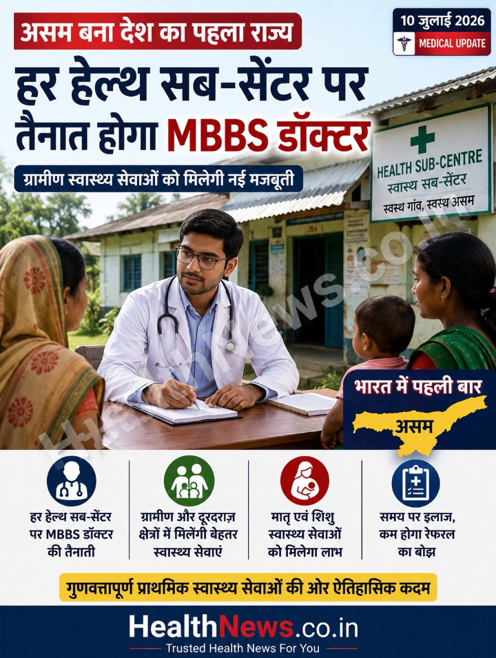 असम बना देश का पहला राज्य, हर हेल्थ सब-सेंटर पर तैनात होगा MBBS डॉक्टर