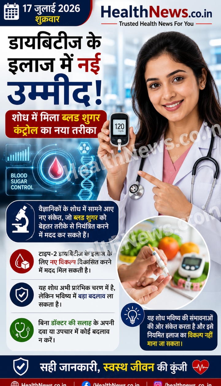 डायबिटीज के इलाज में नई उम्मीद! शोध में मिला ब्लड शुगर कंट्रोल का नया तरीका